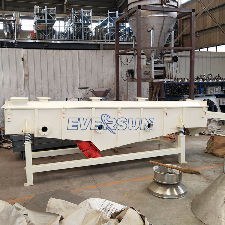 Grain Powder Particles Large Output Durability Stainless Steel Material Three Layer Linear Vibrating Screen