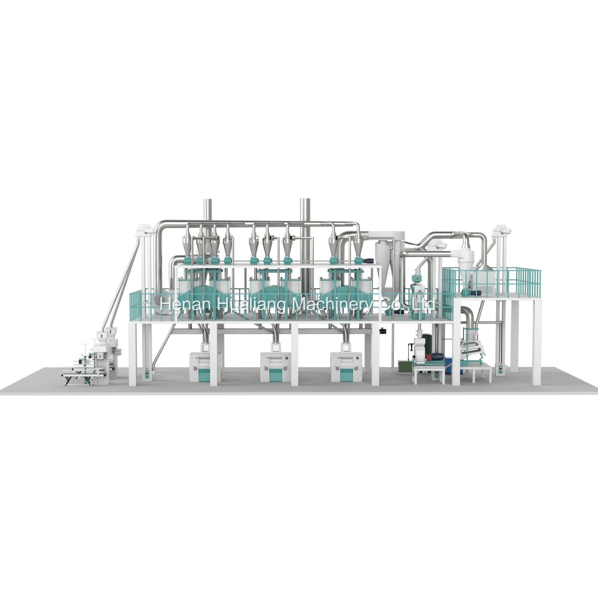High-Efficiency 60 Ton Daily Corn Mill Maize Flour Milling Machine for Sale