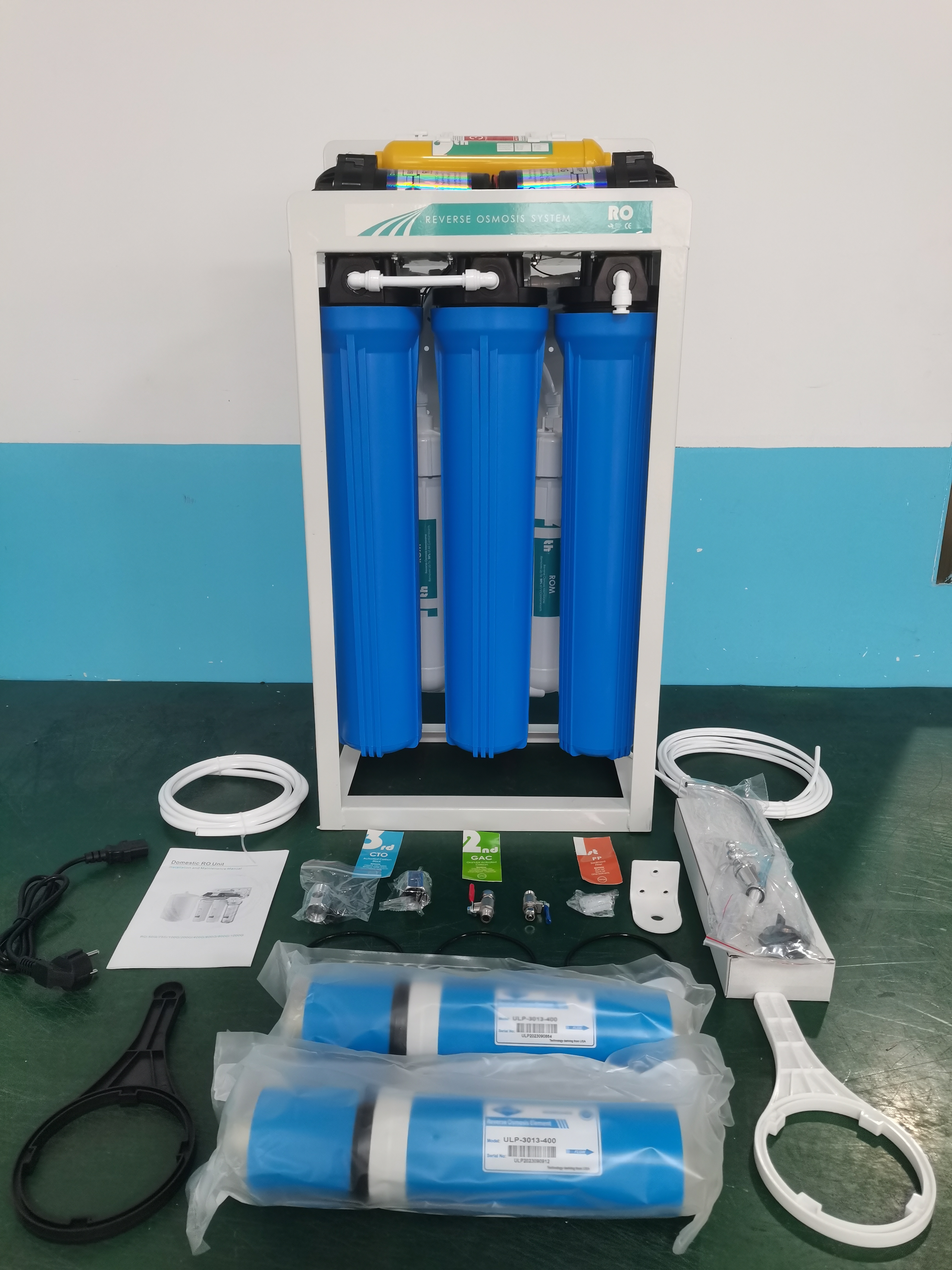 Top Quality Household Complete 5 / 6stages Commerical Kitchen Purifier Home RO Purification Machine 400 Gallon 600GPD