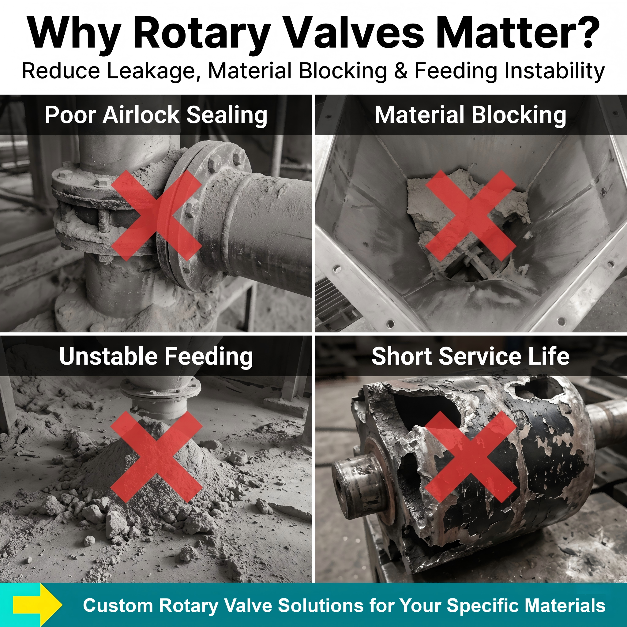 Pneumatic Conveying LGFWF_E Rotary Airlock Valve with Chain Drive for Bulk Material Conveying