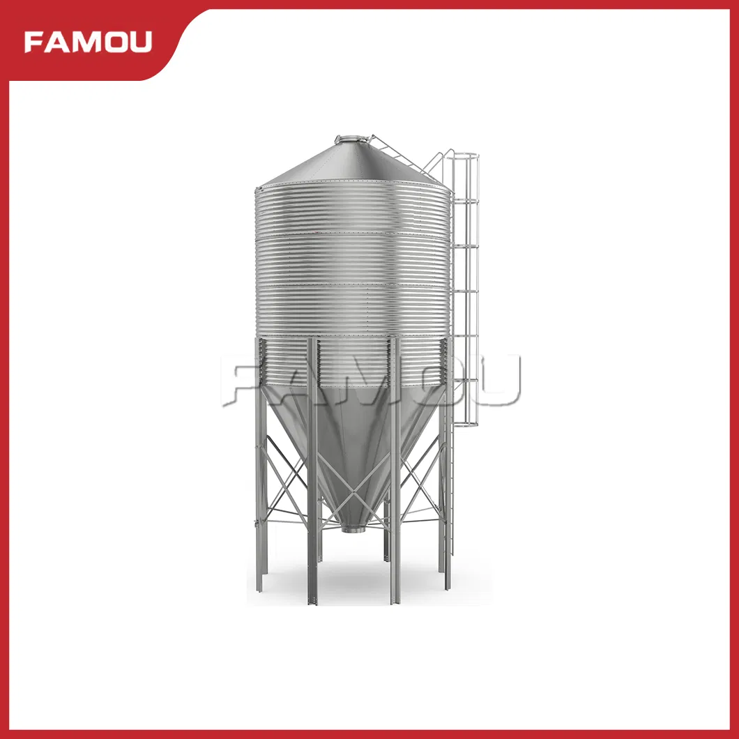 Famou Poultry Control Shed Equipment Corrosion-Resistant Grain Storage Silo Used in Specialty Feeding System
