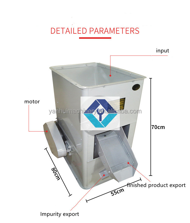 Small Mini Wheat Seed Sesame Coffee Beans Grain Rice Paddy Stone Gravity Removing Destoner Machine