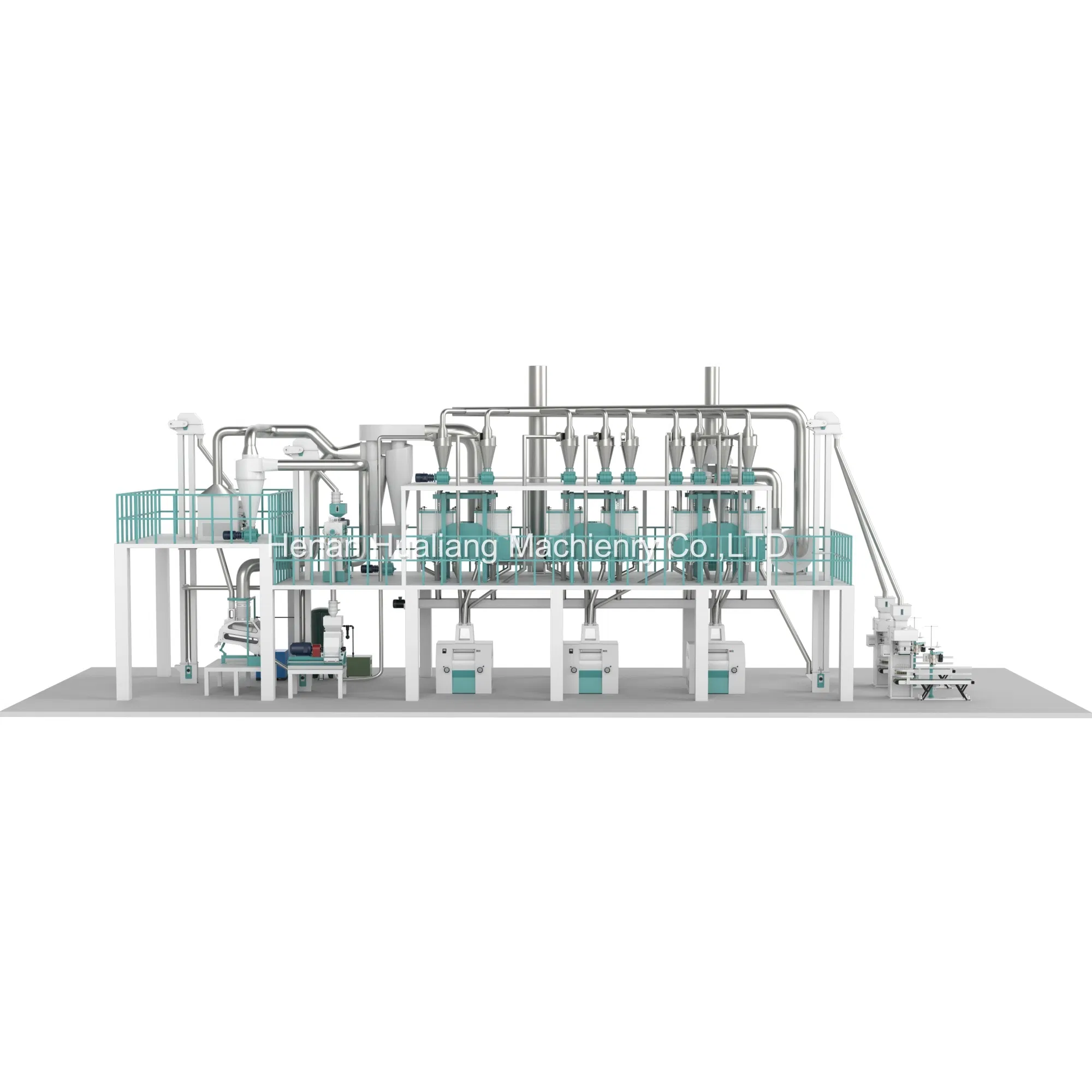 High-Efficiency 60 Ton Daily Corn Mill Maize Flour Milling Machine for Sale
