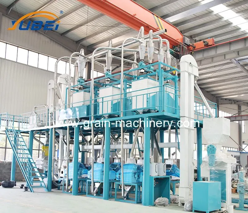 Automatic Maize Flour Milling Machine Flow Chart