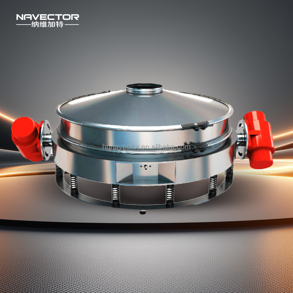 Stainless Steel Motorized Circular Vibrating Sifter Sieve Separator Machine for Food Processing Flour Powder Sieving