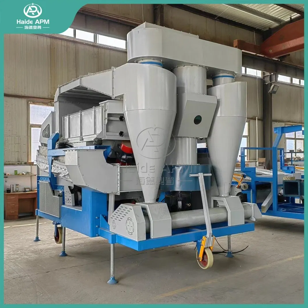 Haide Apm Grain Seed Cleaner and Grader China Suppliers 30t/H Large Capacity Wheat Cleaning Equipment with Gravity Table