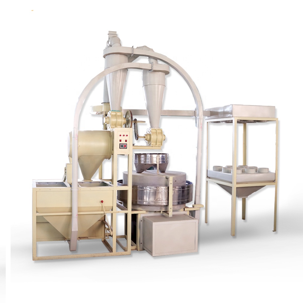 Shining Commercial Wheat Flour Mill Machine with Motor and Roller Mill High Efficiency Adjustable Powder Size 250-350kg/h 10.8KW