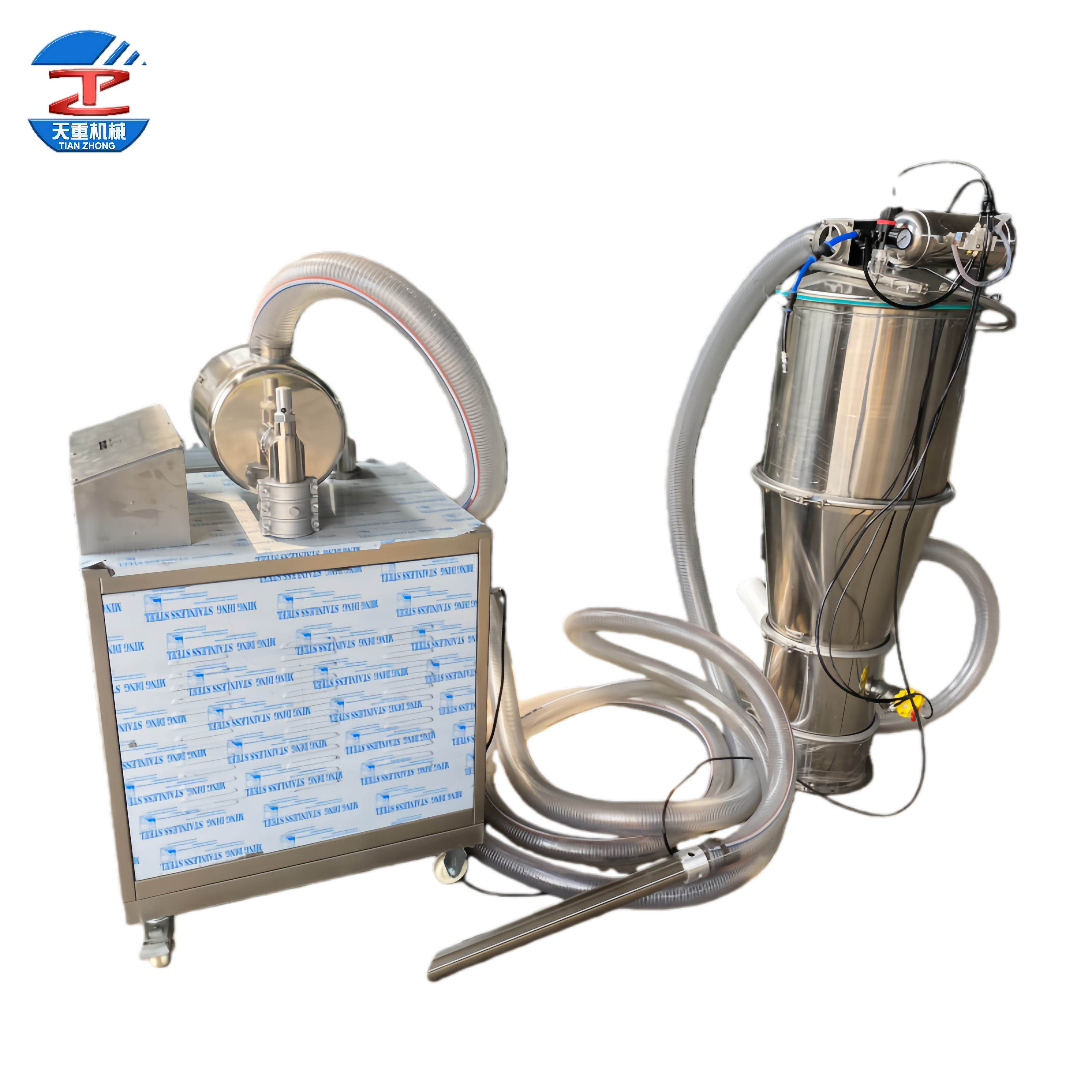 Factory Price Stainless Steel Powder Conveying Sieve System Flour Transport Pneumatic Vacuum Conveyor