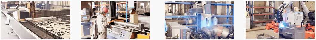 Laser cutting machines inside factory