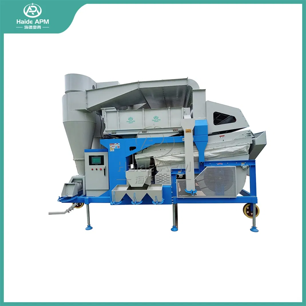 Haide Apm Grain Seed Cleaner and Grader China Suppliers 30t/H Large Capacity Wheat Cleaning Equipment with Gravity Table
