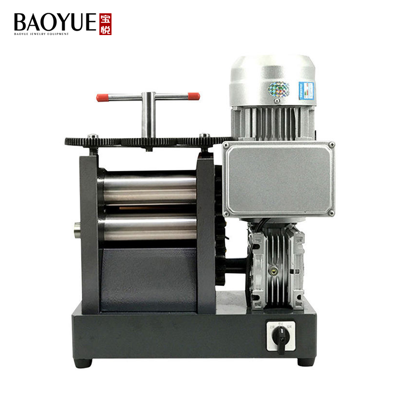 BAOYUE ERM Stainless Steel/Iron Goldsmith Sheet Semicircle Pattern Wire Roller Jewelry Tools Jewellery Rolling Mill 120mm