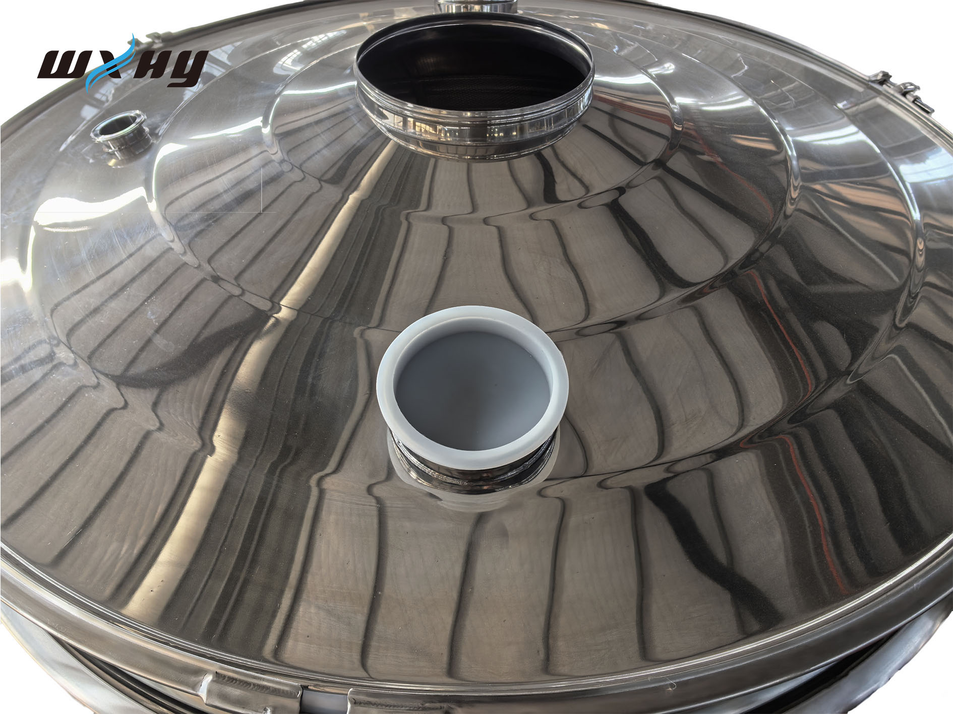 Removing Impurities Separator Inline Sifter Vibrating Screen Flour Filter Machine HYZP-1000 380V Multifunctional 1 Year Warranty
