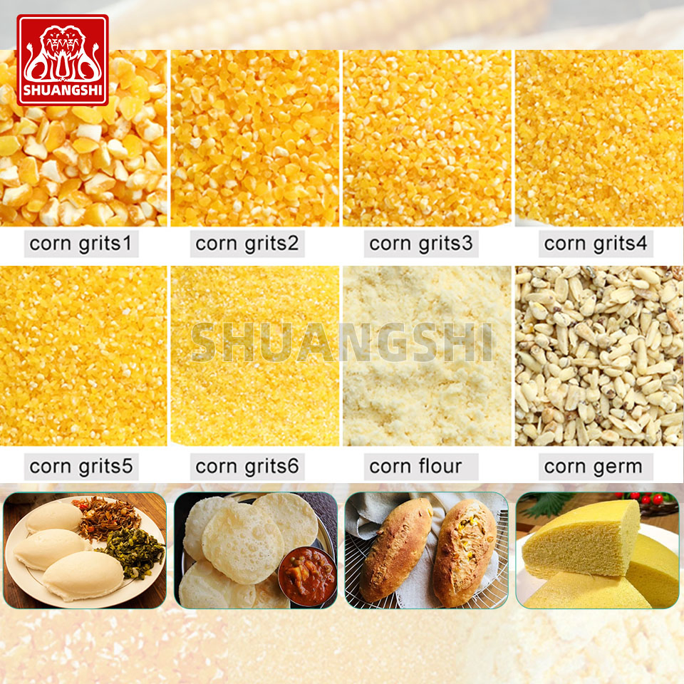 100 Per Day Grain Flour Equipment Plant Maize Flour Grinding Mill Corn Maize Milling Machine for Kenya Cameroon Zimbabwe