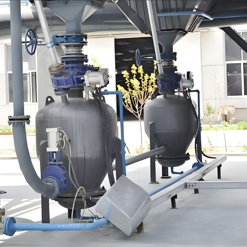 Cement Quartz Sand Bulk Powder Transfer Systems Cement Powder Dry Fly Ash Dense Phase Pneumatic Conveying System