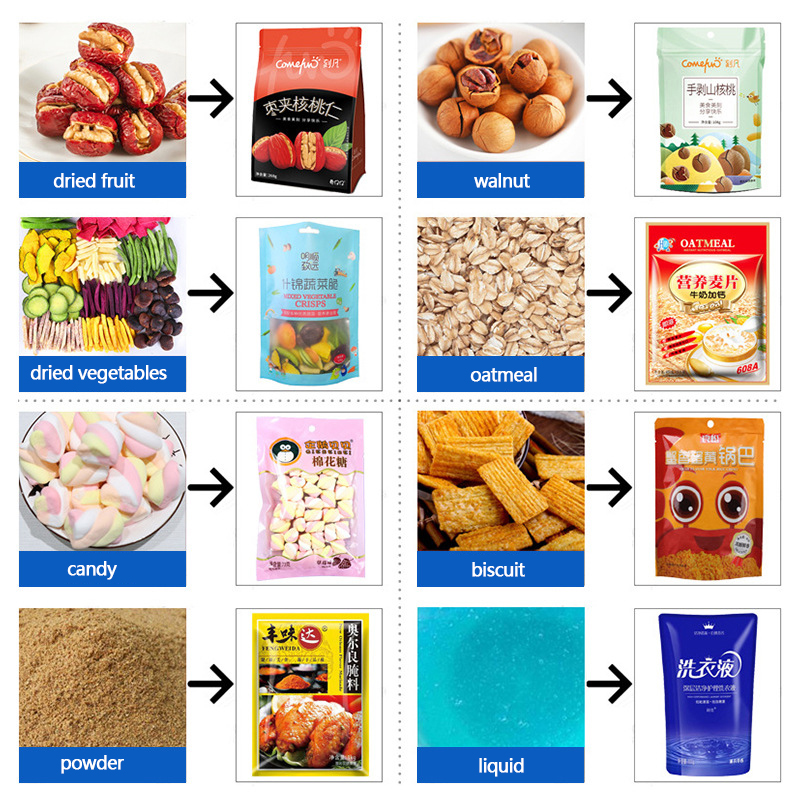 Julyr High Speed 1kg Flour Packaging Machine Cassava Maize Corn Wheat Flour Powder Packing Machine