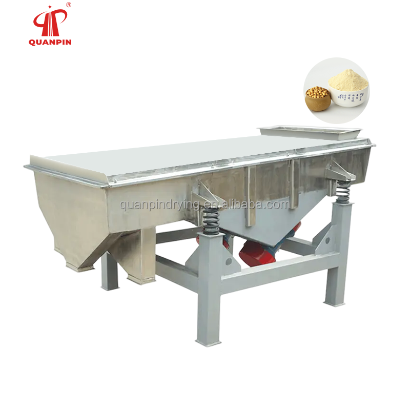 QUANPIN Factory Grain Wheat Flour Cleaning Vibrating Grading Sorting FS Sieve Machine