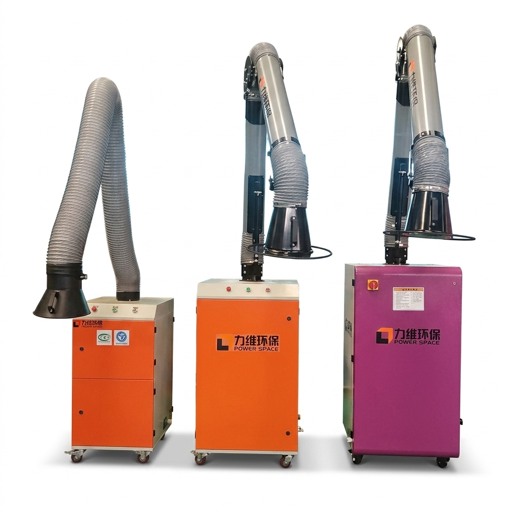 Self Cleaning Industrial Portable Dust Collector For Flour Mill 3kw Dust Collector For Granite