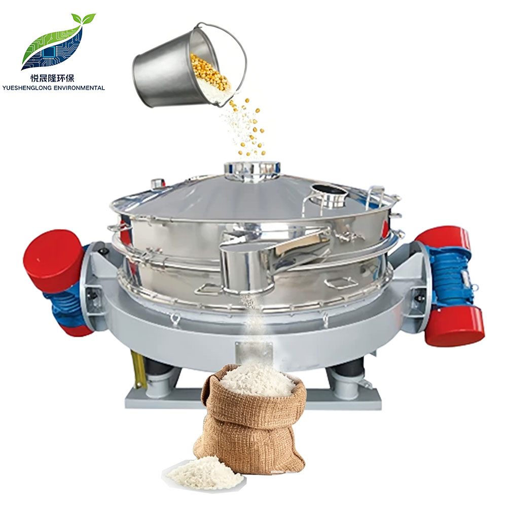 Automatic High Capacity Flour Sifter Machine Industrial Direct Discharge Inline Vibrating Screen for Bakery