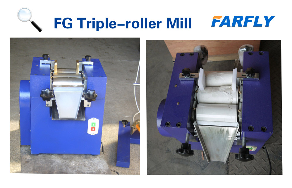 FARFLY FG65 Lab Three Roller Mill 3-roller Mill for Pigment Paste Small Batch