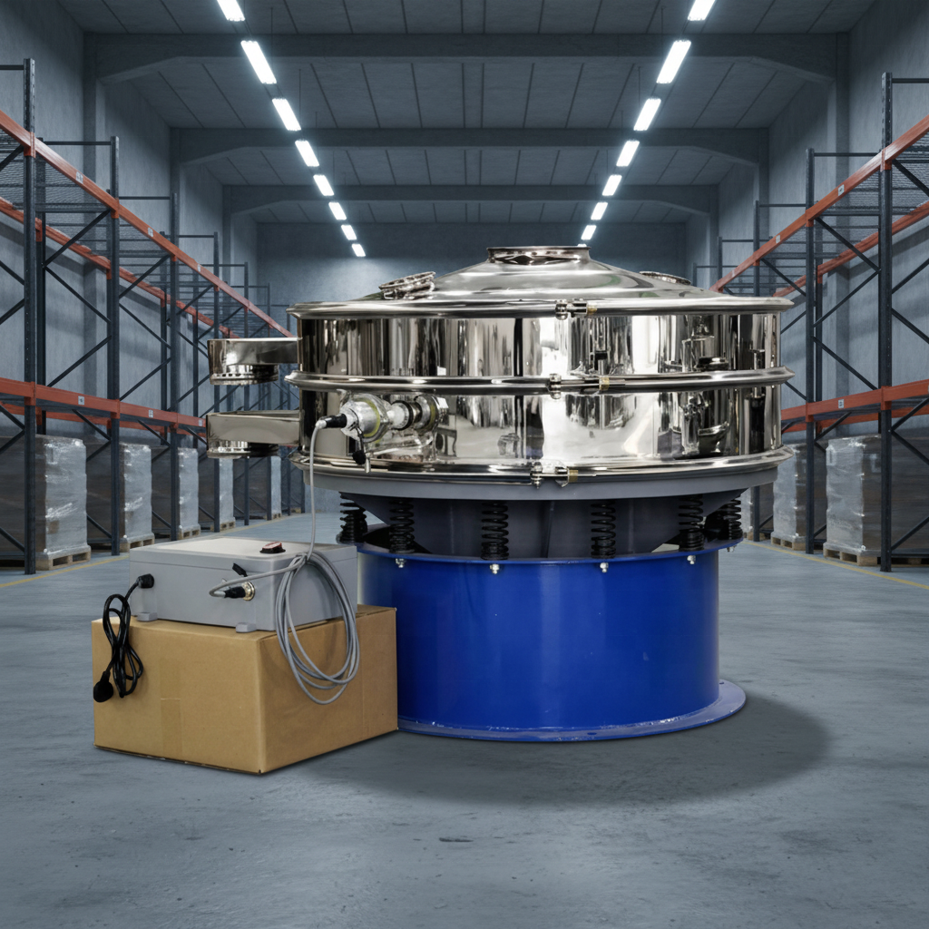 Flour Vibration Sifter Machine Coffee Fine Powder Sifting Animals and Plants Gel Anti-Sticking Ultrasonic Screening Machine