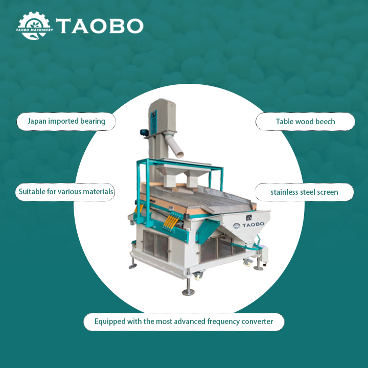 Peru Seed Crop Grain De-stoner Cleaning Impurities Separator Blow De-stone Seeds and Grain Cleaner