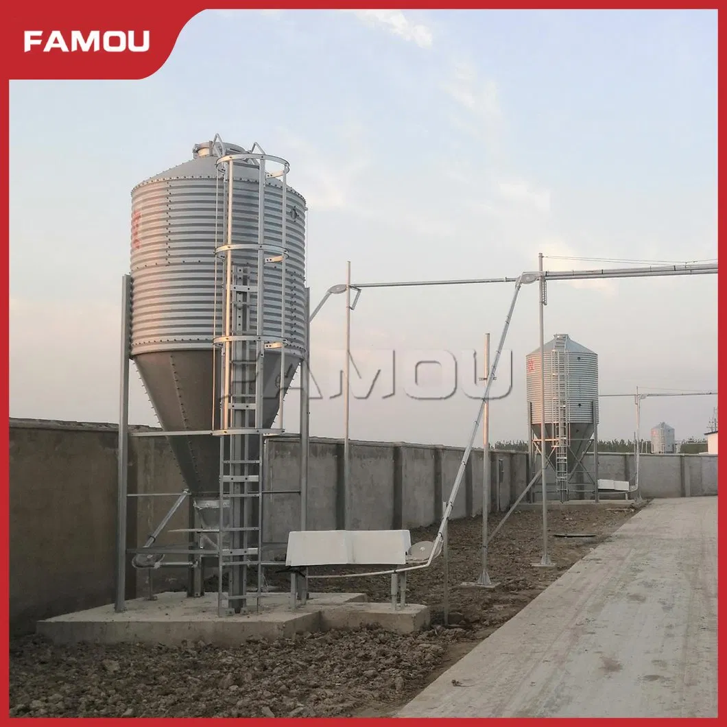 Famou Poultry Control Shed Equipment Corrosion-Resistant Grain Storage Silo Used in Specialty Feeding System