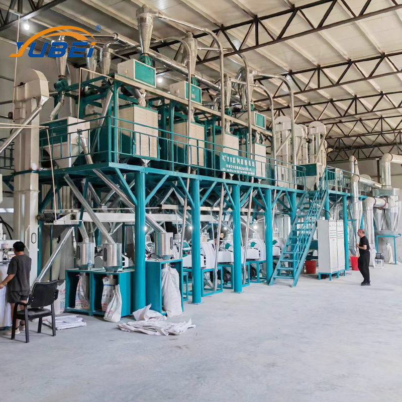Automatic 50 Ton Per Day Production Wheat Milling Machine Completed Line Grain Automatic Product Wheat Cleaning and De-Stoner