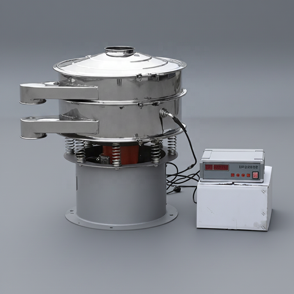 Flour Vibration Sifter Machine Coffee Fine Powder Sifting Animals and Plants Gel Anti-Sticking Ultrasonic Screening Machine