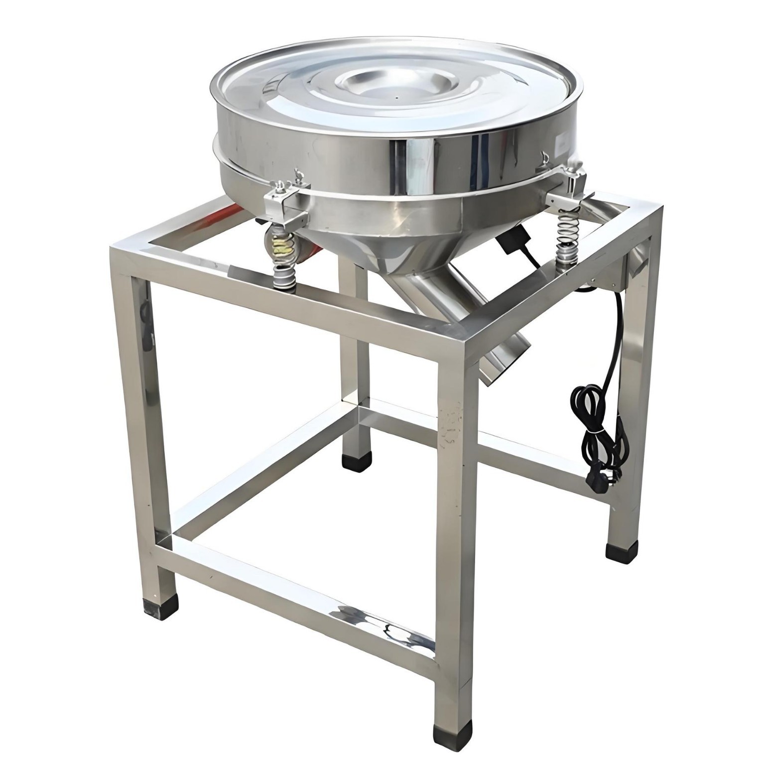 Stainless Steel Vibrating Screening Machine Electric Flour Sieve Industrial Food Sieving Machine Customizable Capacity