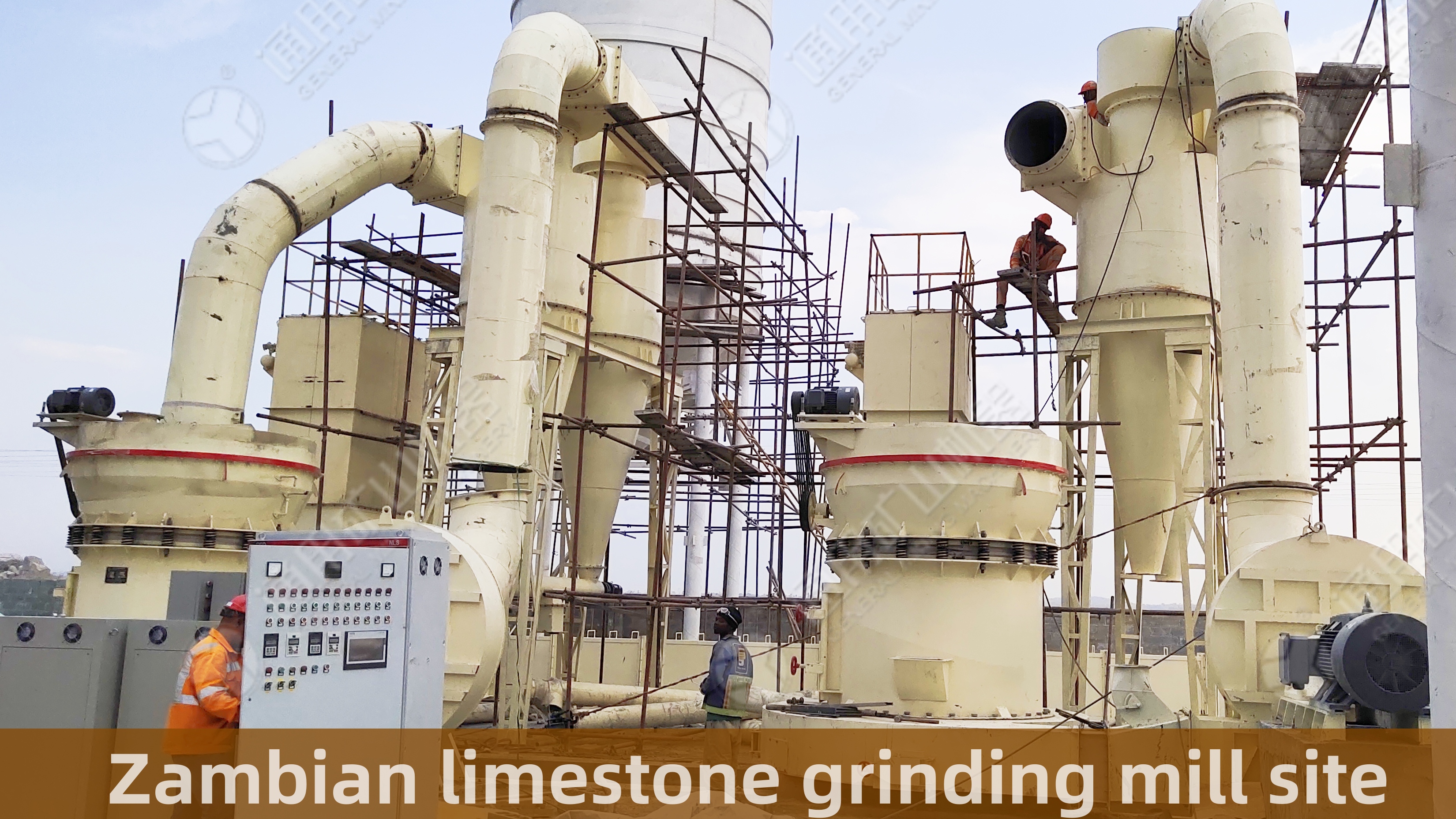 Limestone grinding mill in Zambia