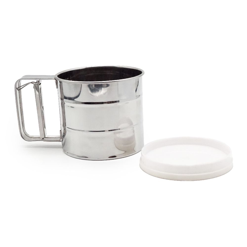 Stainless steel flour sifter