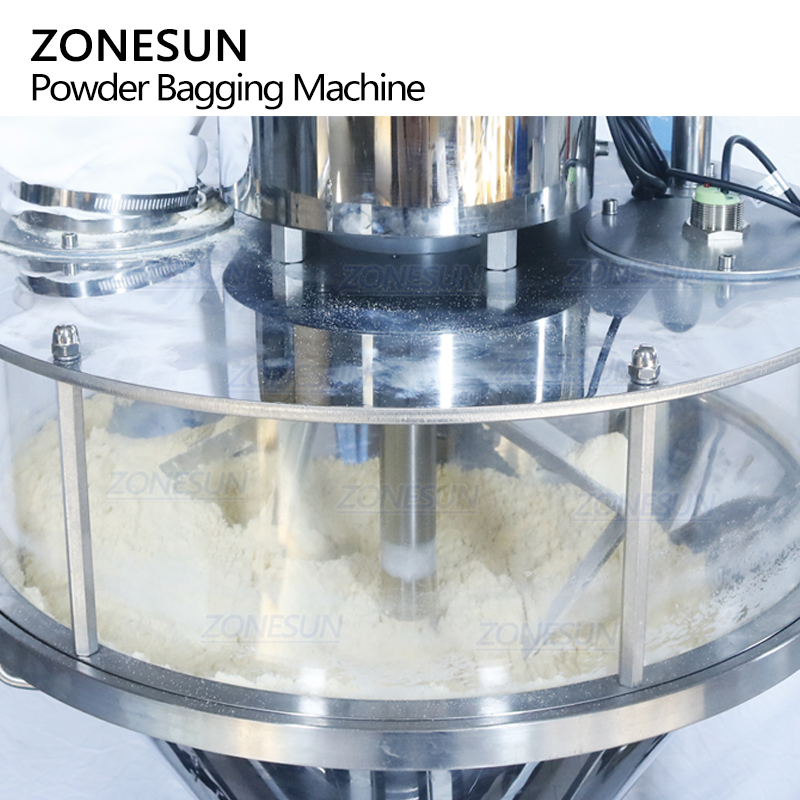 ZONESUN ZS-FS420E Automatic Vertical Auger Screw Coffee Food Powder Sachet Bagging Filling Sealing Packaging Machine With Feeder
