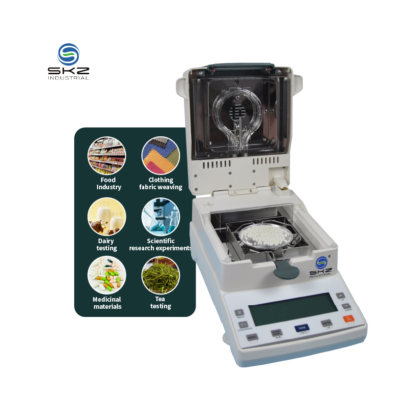 SKZ111L-5 Granule Powder Feed Starch Flour Food Bread Grain Infrared Lab Halogen Fish Moisture Meter Tester Analyzer