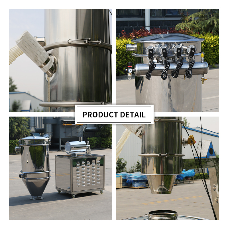 Gaofu Stainless Steel Vacuum Conveyor Electric Feeding Sugar Feeder Powder Pneumatic System Coffee Beans Conveying Machine