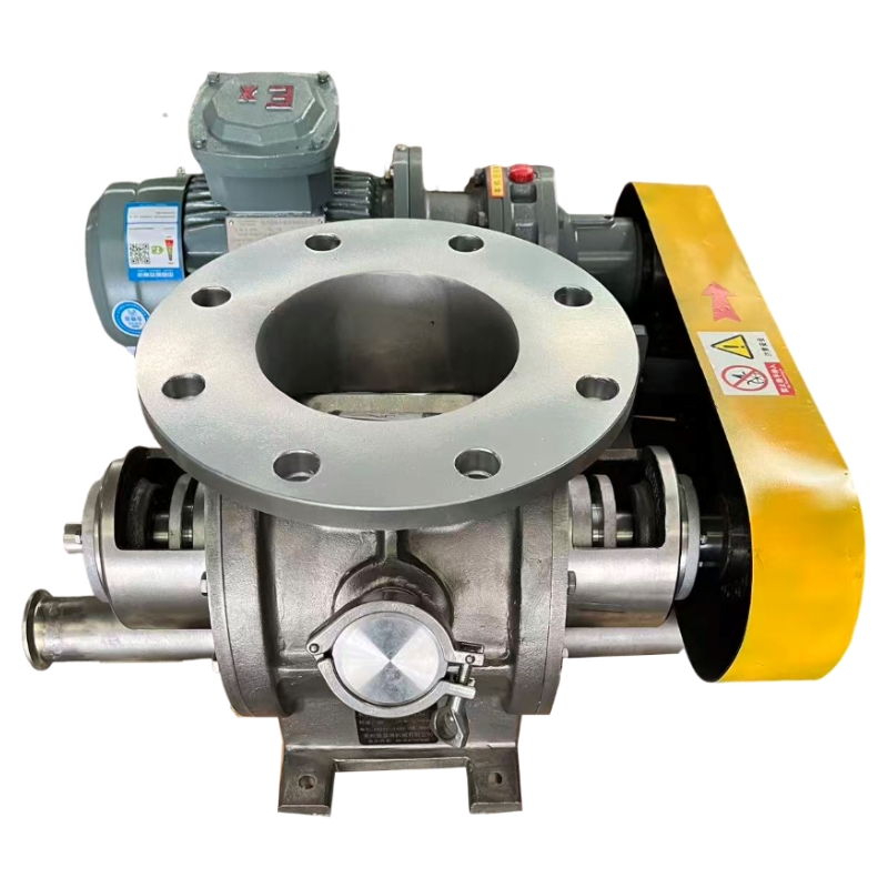 High Sealing VCF Side Air Inlet Rotary Valve DN100-DN500 Locking Rotary Valve Powder Feeder For Pneumatic Convey Equipment