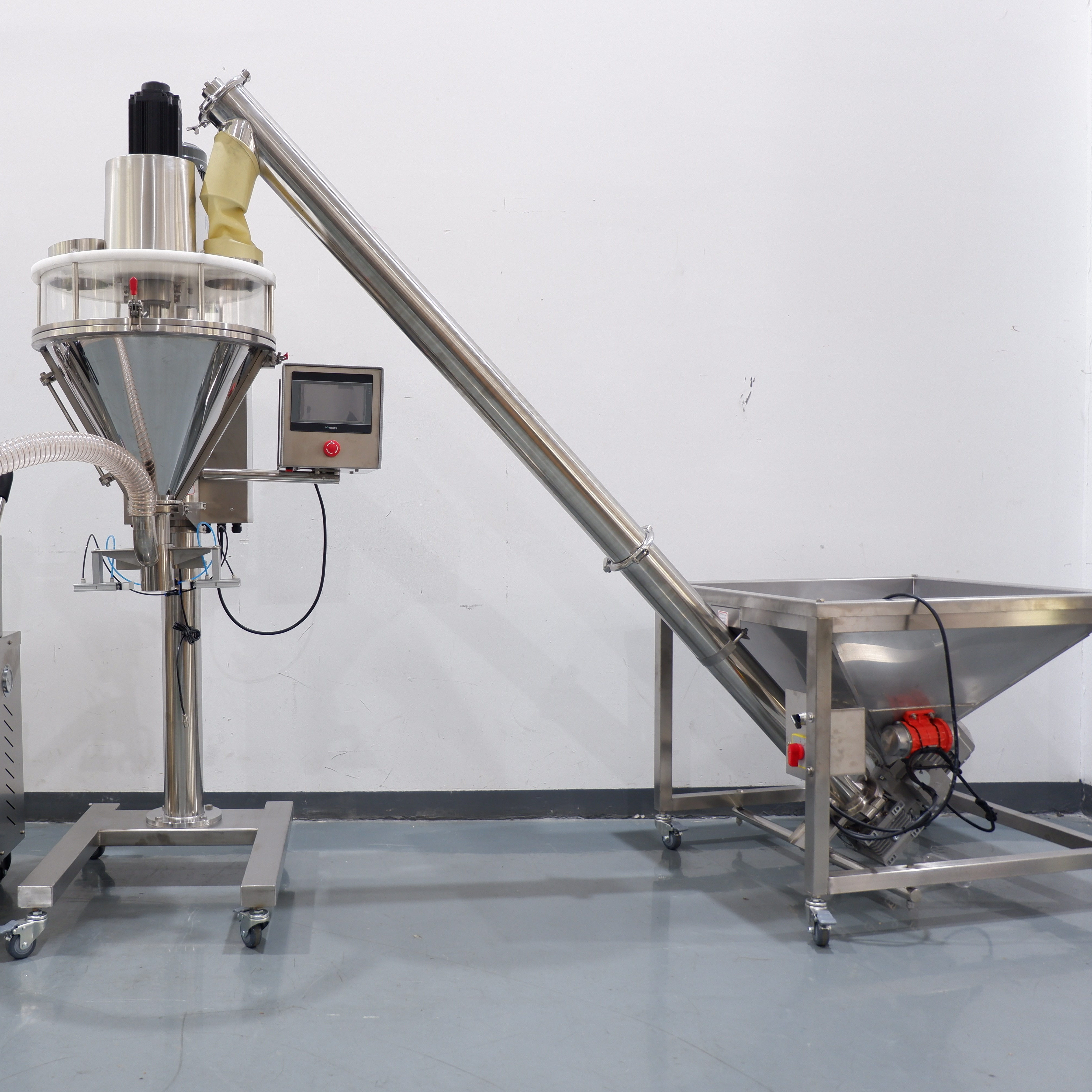 100g 500g 1000g 2000g Screw Auger Filler Dosing Dispenser Dry Fine Spice Coffee Flour Powder Packing Filling Machine