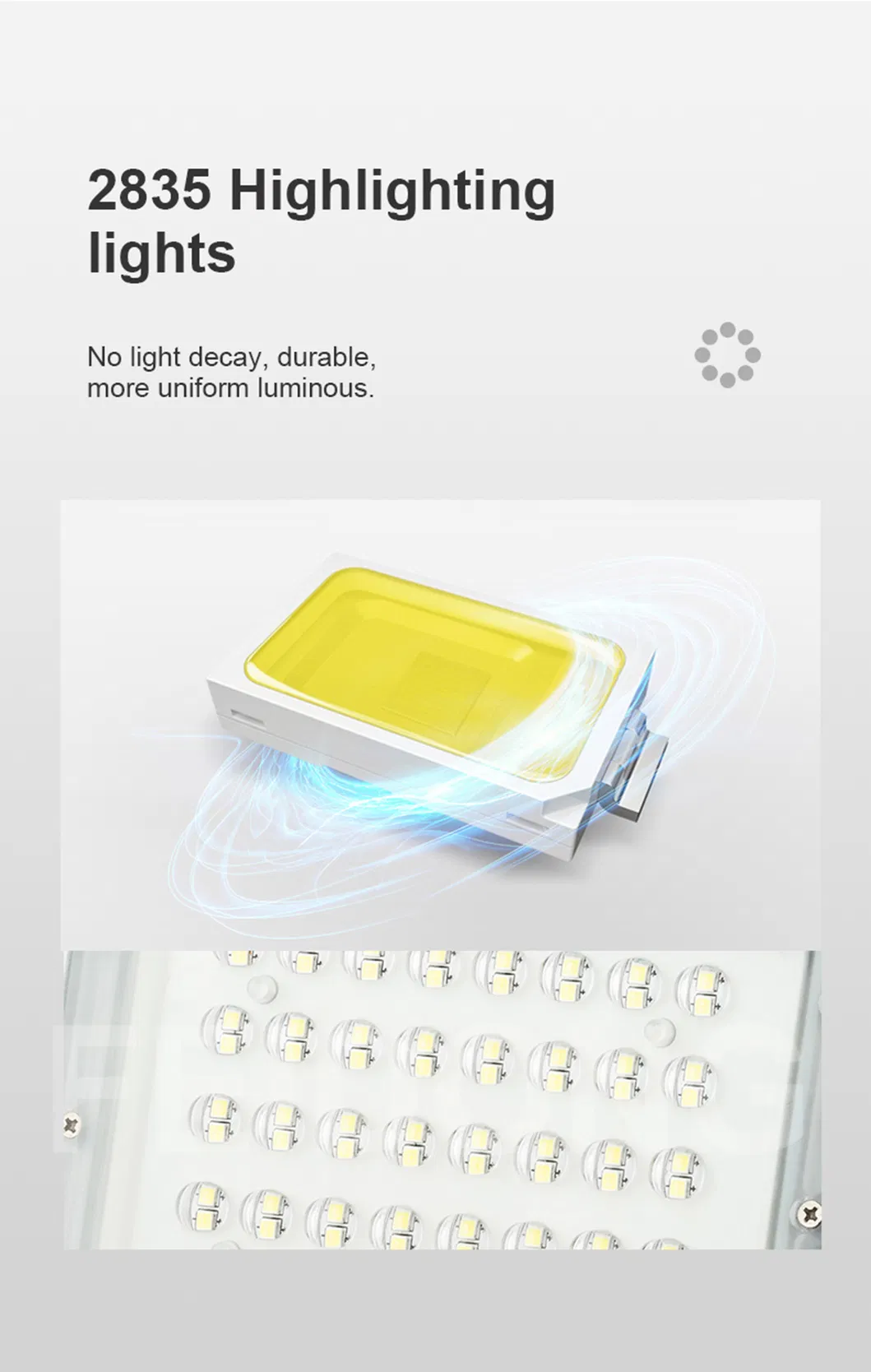 مصباح LED شمسي من الألمنيوم مقاوم للماء للأمان في الهواء الطلق مع مستشعر حركة للحديقة مصباح شمسي ذكي