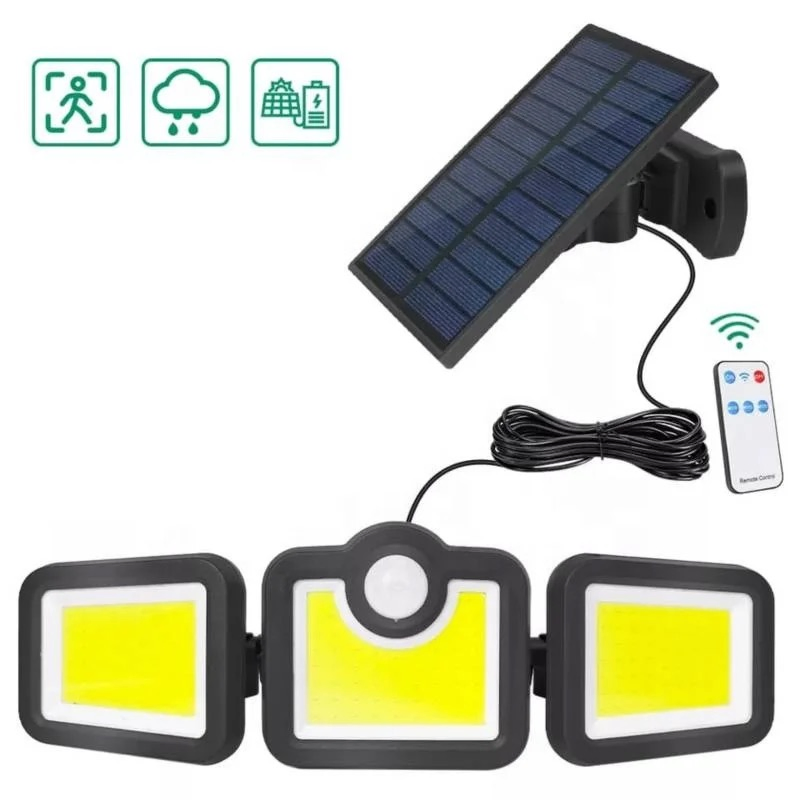 108 مصباح شمسي LED خارجي مع مستشعر حركة، ضوء LED شمسي مقاوم للماء، يعمل بالطاقة الشمسية لتزيين الحديقة