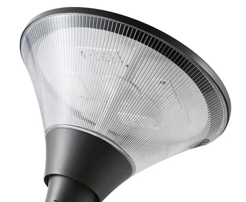 إضاءة حديقة LED الخارجية على شكل عمود 30W 55W 70W ومصابيح حديقة من الألمنيوم LED حلقة إضاءة حديقة المدينة الخارجية