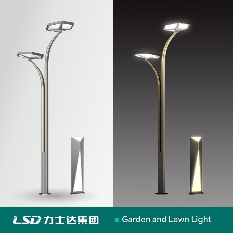 بيع ساخن مسار زينة حديث خارجي منظر طبيعي IP68 ضوء حديقة ساحة فناء LED مقاوم للماء 8W-50W سعر المصنع لتخصيص قمة العمود