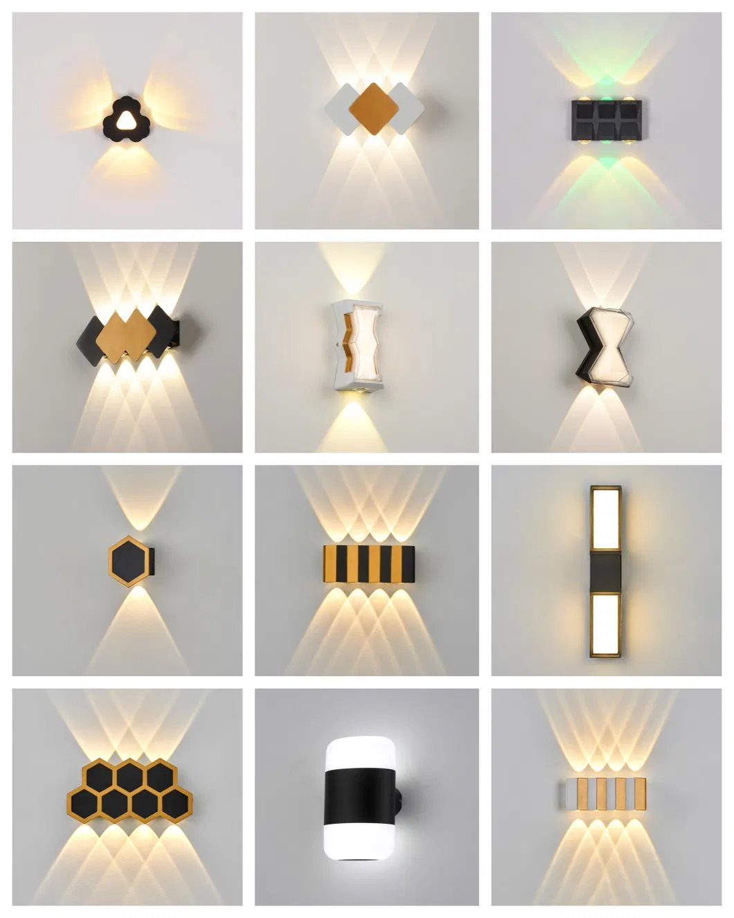 أضواء عمود سياج تعمل بالطاقة الشمسية، أضواء LED لتزيين السطح والفناء والحديقة، أضواء عمود شمسية خارجية