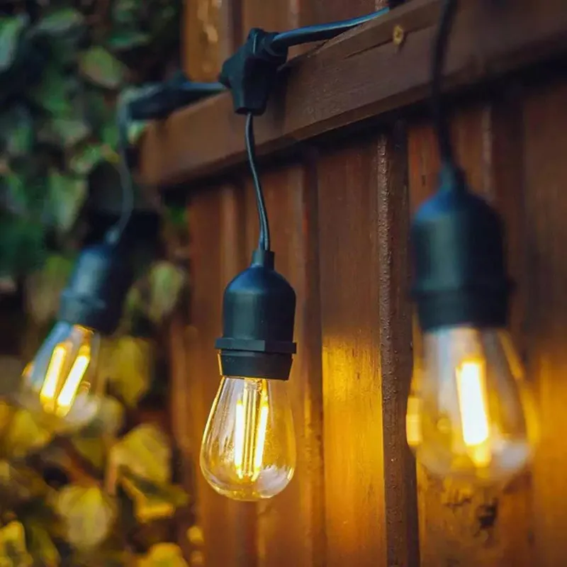 حديقة خارجية IP65 15m ضوء سلسلة LED تجاري زينة عيد الميلاد ضوء حبل خيالي