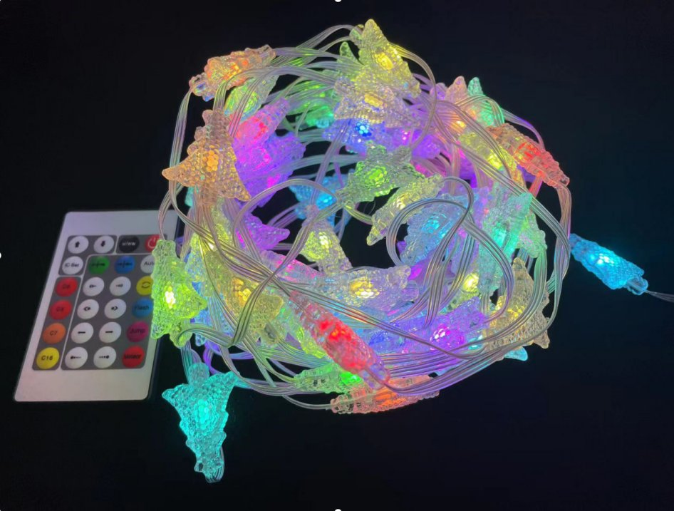 مصباح حبة LED جديد IP65 مع إضاءة RGB قابلة للتعتيم لتزيين الحدائق وزينة عيد الميلاد