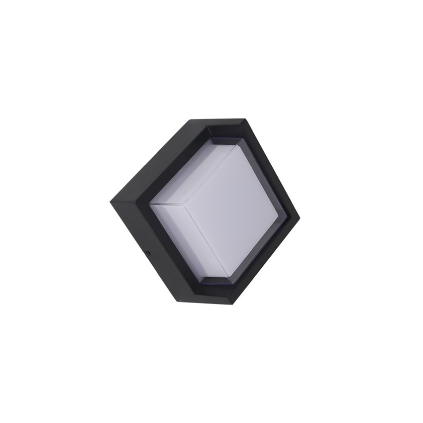 مصابيح حائط LED مربعة تصميم ألمنيوم زخرفية خارجية للحديقة بدون وميض 7W 12W AC220V PF>0.9 CRI>80ra