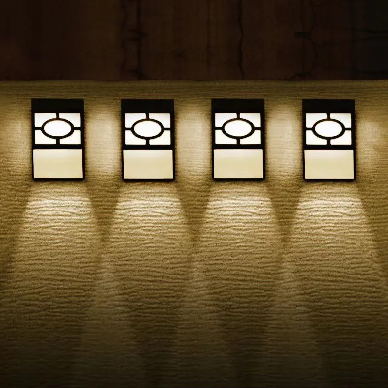 إضاءة زينة عيد الميلاد الشمسية LED RGB للحديقة والسياج والفناء والجدار