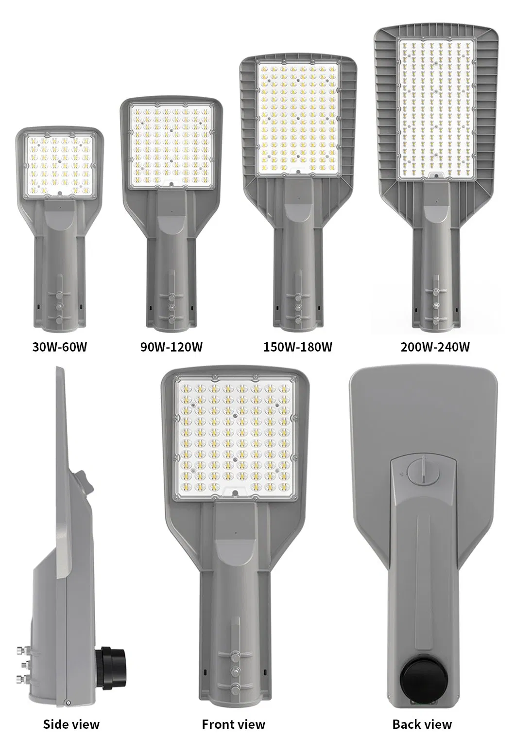 180W مصباح حديقة تجاري خارجي متكامل LED لمواقف السيارات وإضاءة الشوارع
