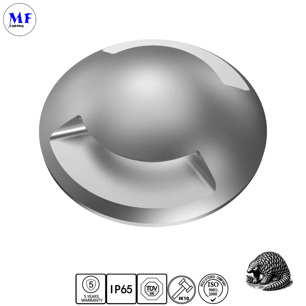 سعر المصنع 12V IP65 ضوء ممر LED مقاوم للماء ضوء مدفون تحت الأرض للحدائق والأرصفة مع تعديل زاوية الإضاءة الديناميكية
