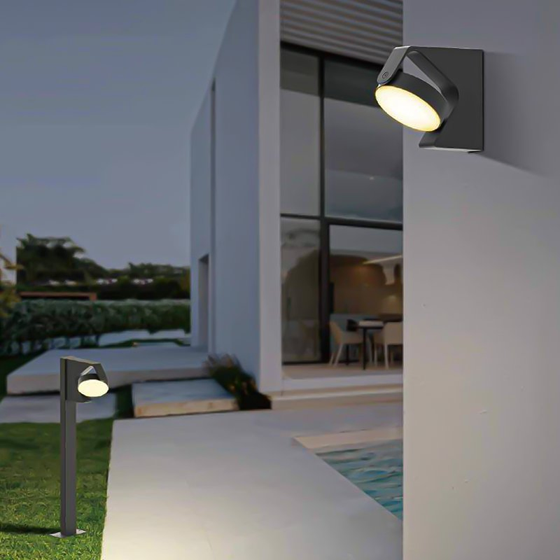 أضواء عمود حديقة LED مزخرفة حديثة وفاخرة من الألمنيوم COB في المسار الخارجي IP65 مصباح حديقة LED