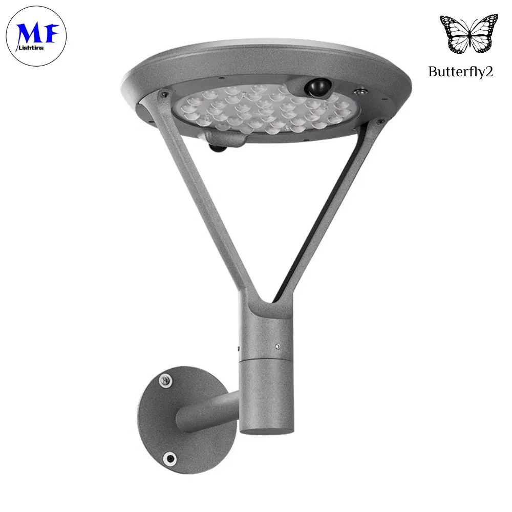 إضاءة الحديقة الخارجية ضوء LED IP66 ضوء حديقة شمسي ضوء شارع شمسي LED مع مستشعر حركة PIR لحديقة الفناء فيلا ممر مدخل بورتش