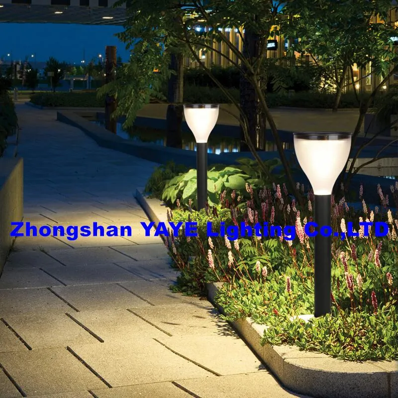 أفضل جودة 30 واط مصباح عمود LED من الألمنيوم الأسود للحديقة والمسار والمناظر الطبيعية IP66